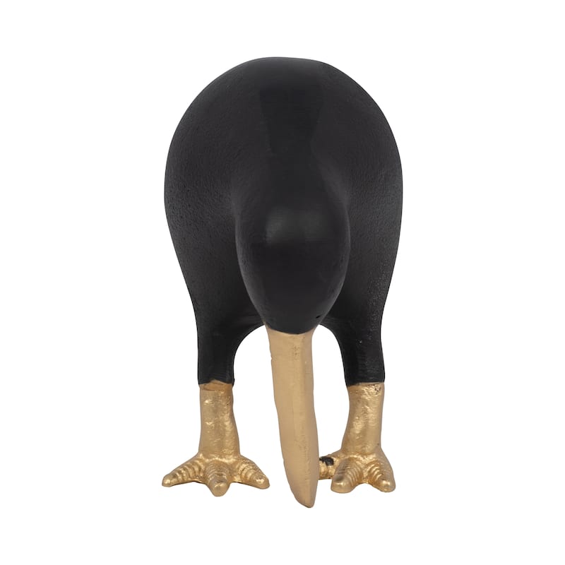 Sagebrook Home Metal, Kiwi Mom, Black/Gold, Novelty, Solid