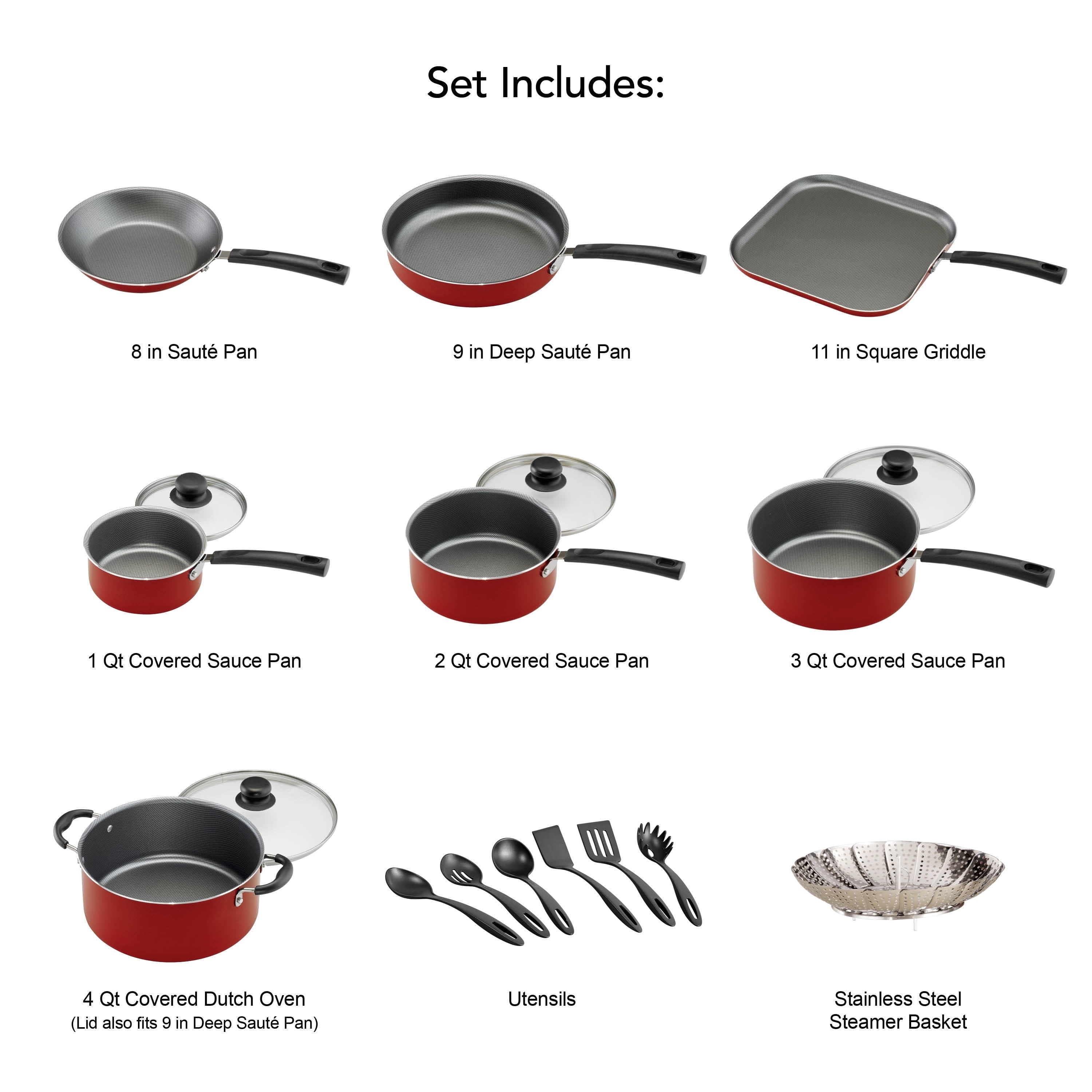 18 Piece Non-stick Cookware Set - On Sale - Bed Bath & Beyond