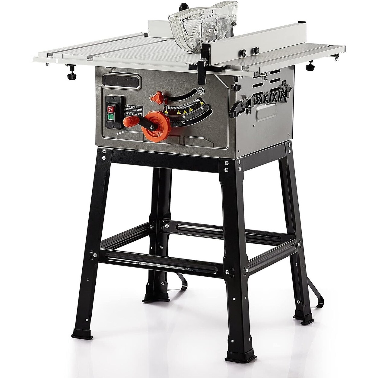 【送料無料/即納】  Table Saw, 10-Inch 15-Amp Portable Table Saw 1800W, 90 トップス