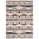 preview thumbnail 3 of 2, Lauren Ralph Lauren Akrivi Rustic Rug 5' x 8' - Beige/Grey Brown - Rectangle