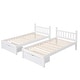 preview thumbnail 14 of 17, Merax Full Over Twin & Twin Bunk Bed, Wood Triple Bunk Bed with Drawers and Guardrails