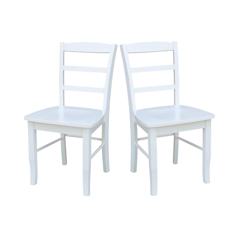 International Concepts Solid Wood Madrid Ladderback Chairs, Set of 2