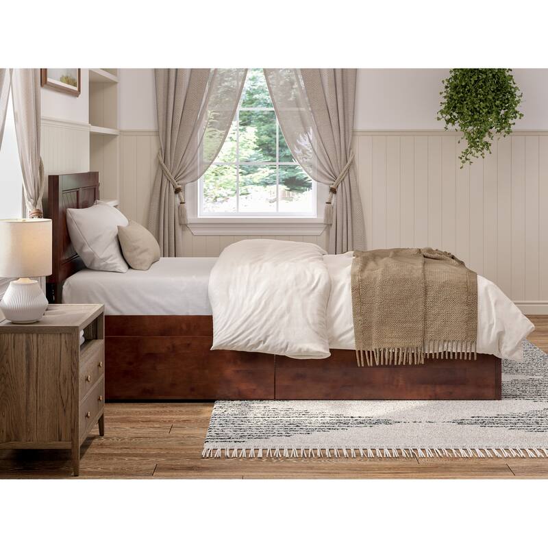 Canyon Platform Bed with Matching Footboard & Storage Drawers