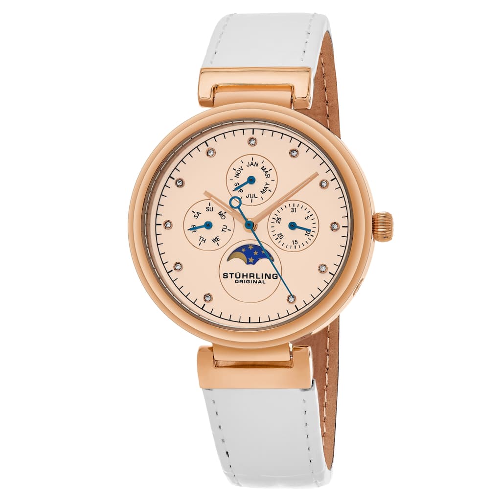 Stuhrling Original Selene 674 Quartz 39mm Classic - White