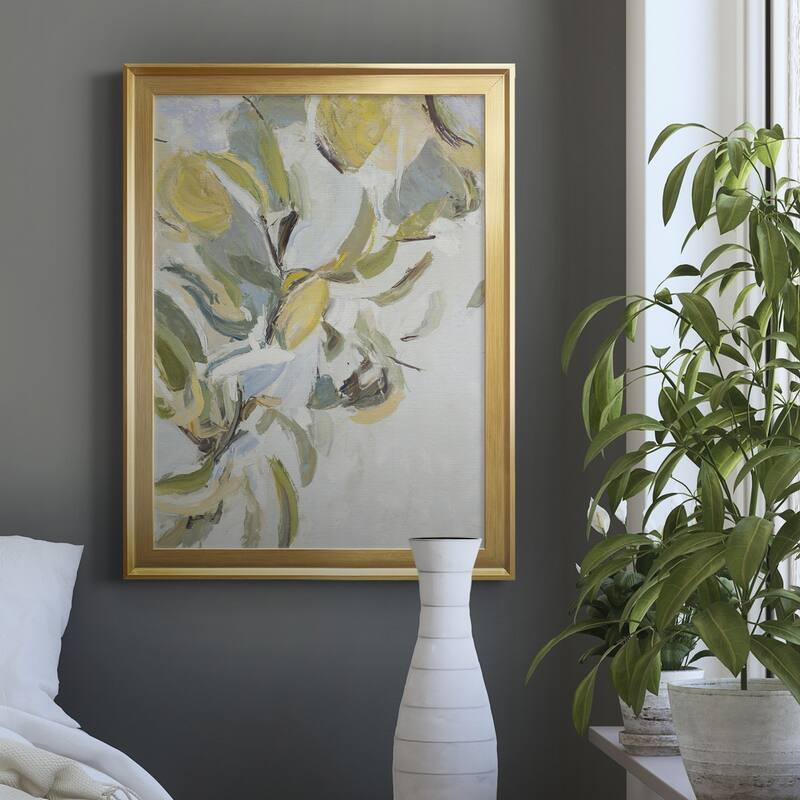 Lemon Pears Premium Framed Canvas - Ready to Hang