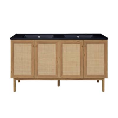 Swiss Madison SM-BV666D-3MB Classe 59" Free Standing Double Basin