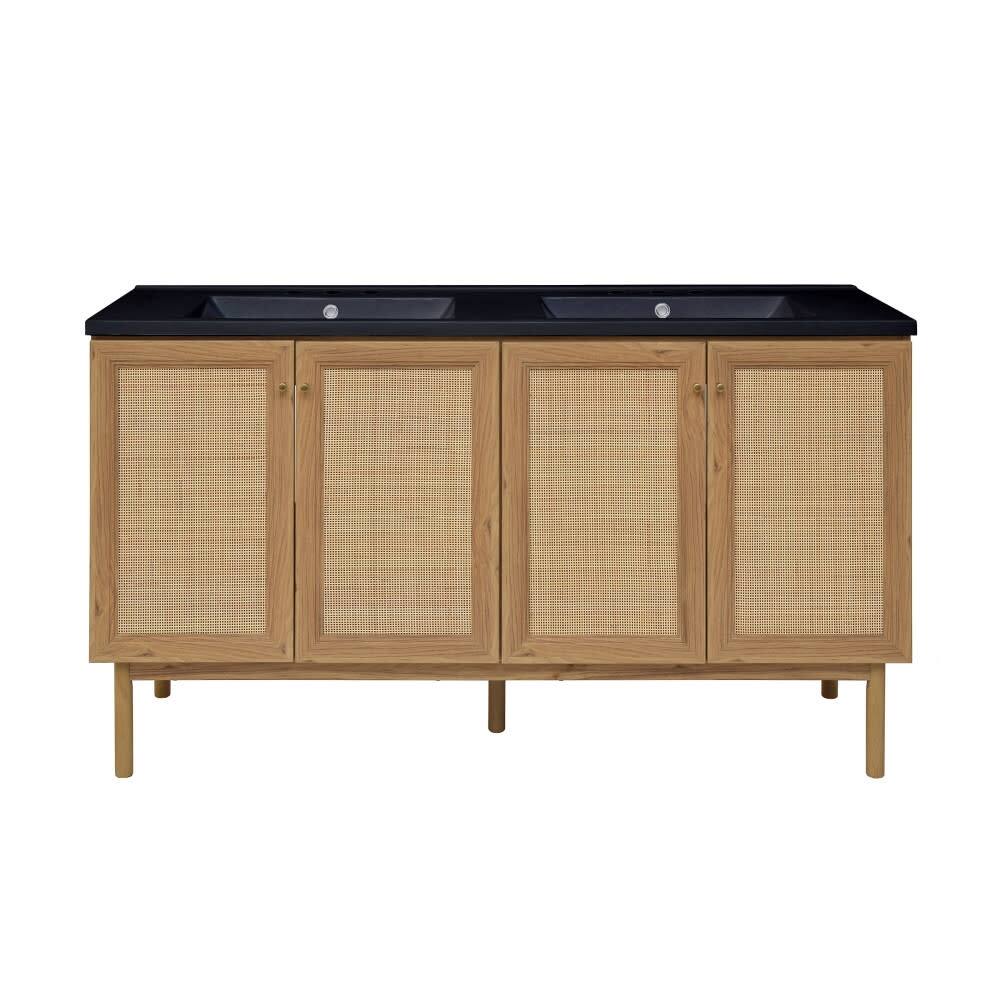 Swiss Madison SM-BV666D-3MB Classe 59" Free Standing Double Basin