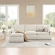 preview thumbnail 33 of 79, Modular Couch Oversized Sectional Sofa for Living Room Cream-4PC