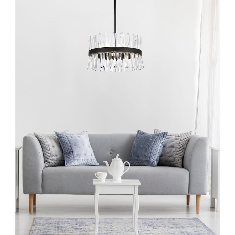 Indigo Home 20 inch crystal round pendant light