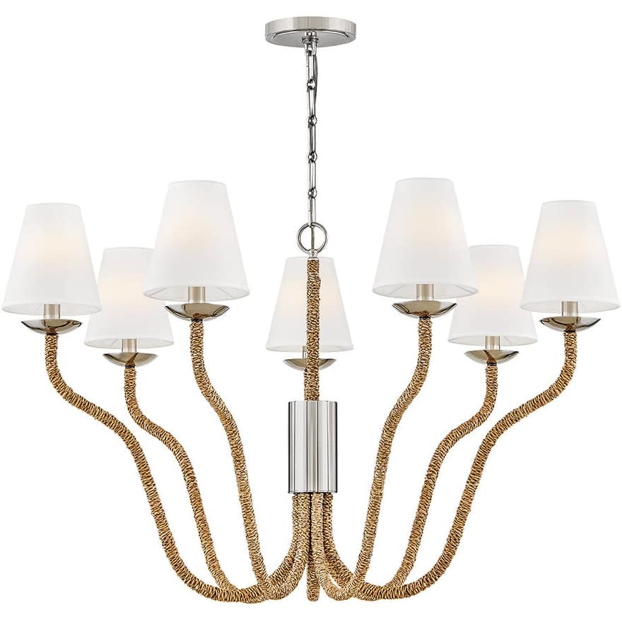 Hinkley Lighting 48445 Harwich 7 Light 40" Wide LED Chandelier
