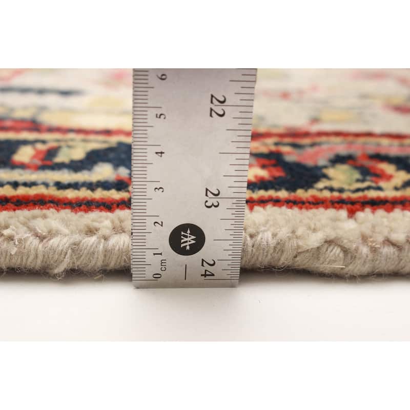 ECARPETGALLERY Hand-knotted Serapi Heritage Light Grey Wool Rug - 2'8 x 8'1