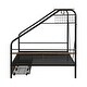 preview thumbnail 9 of 9, Full Size Metal Platform Bed with Clothes Rack and 2 Drawers