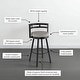 preview thumbnail 10 of 9, Amisco Render Swivel Counter Stool