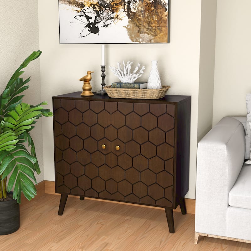 COSIEST Solid Wood Buffets and Sideboards Storage Cabinet