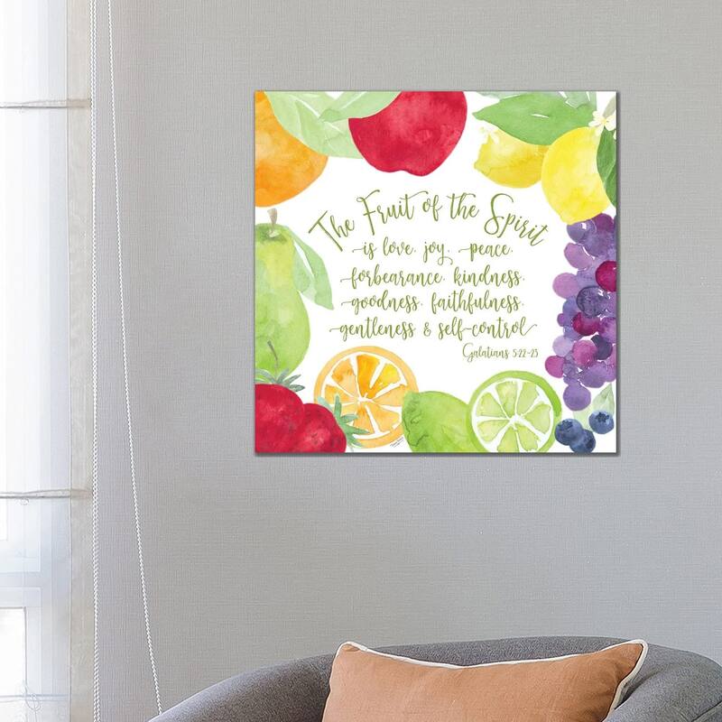 iCanvas "Fruit of the Spirit I-Fruit" by Tara Reed Canvas Print - 26x26x1.5