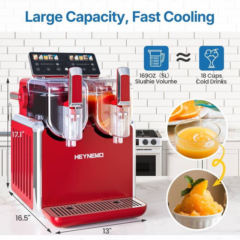 Dual-Tank Slush Machine for Home