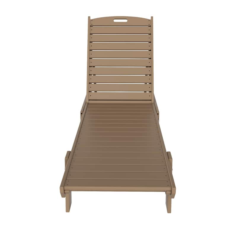 Laguna Hdpe All Weather Outdoor Patio Pool Reclining Armless Chaise Lounge