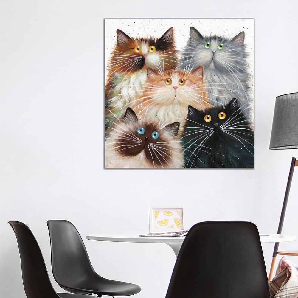 iCanvas "Fluffy Five" by Kim Haskins Canvas Print