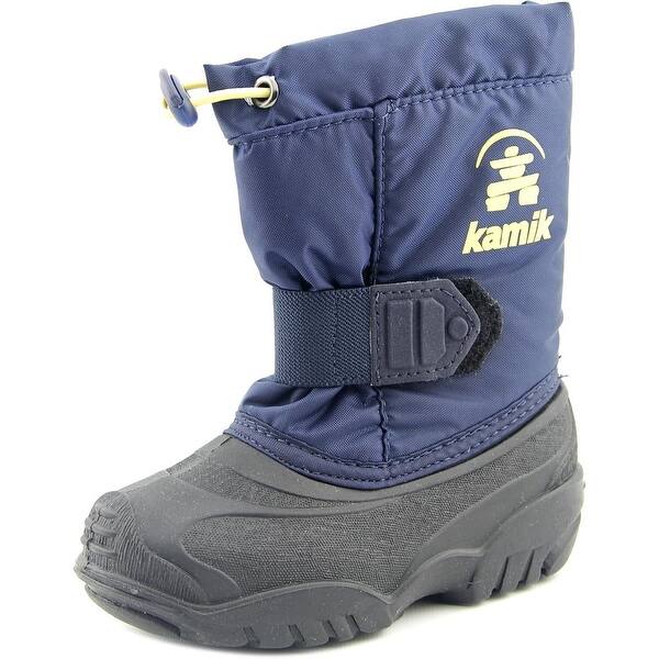 Shop Kamik Tickle Toddler Round Toe Synthetic Blue Snow Boot
