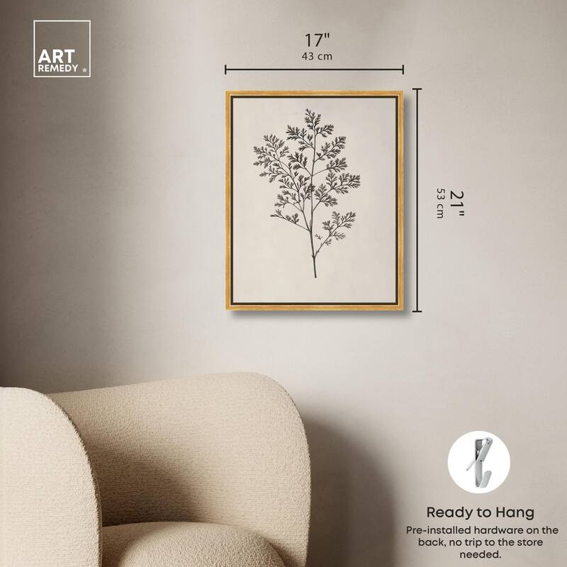 Aniseed Anatomy II Canvas Delicate Floral by Art Remedy