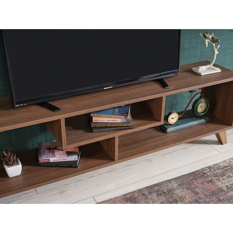 Modern Tv Stand Open Shelving Entertainment Centre 67 inch Tv Unit, for Living Room Bedroom