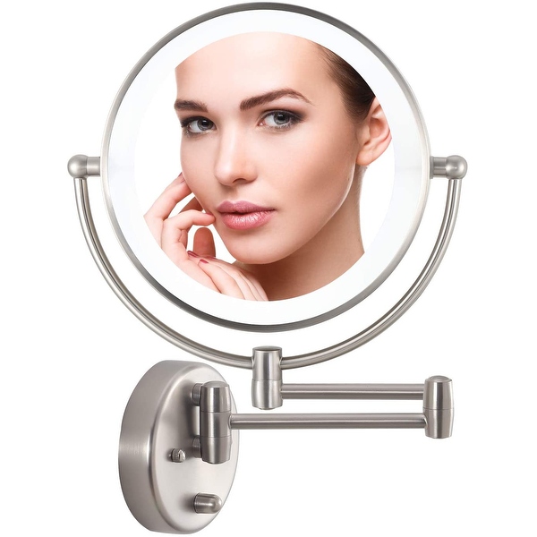 WINGBO 9 LED Lighted Makeup Mirror Swing Arm Wall Mounted On Sale Bed Bath Beyond 35828952