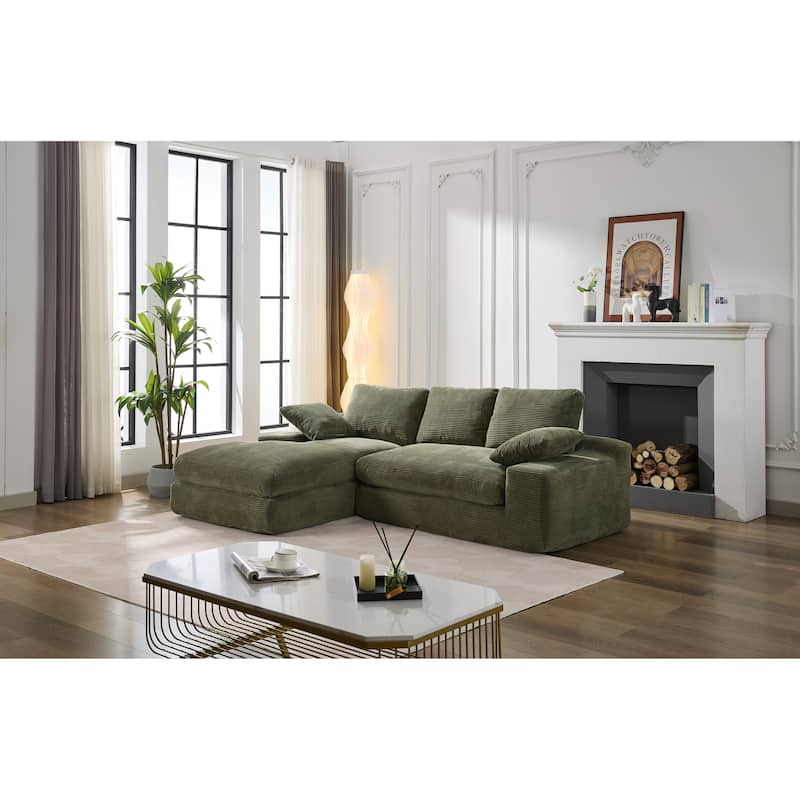 99*69" Modular L-Shape Sectional Living Room Sofa & Chaise