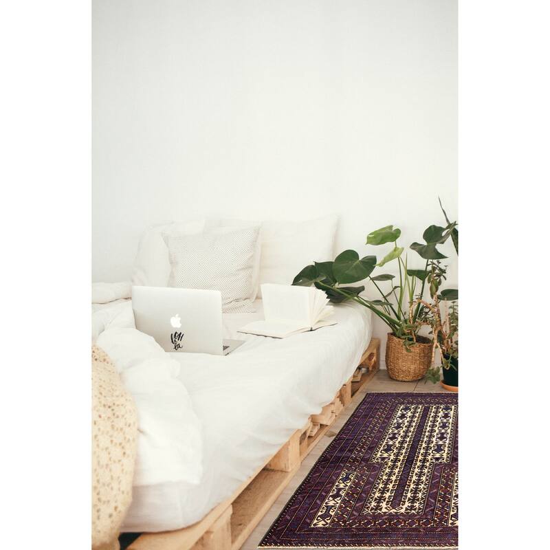 ECARPETGALLERY Hand-knotted Teimani Beige Wool Rug - 3'1 x 4'10