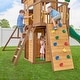 preview thumbnail 12 of 13, Backyard Discovery Spruce Hollow Spruce Wood Swing Set, Wave Slide