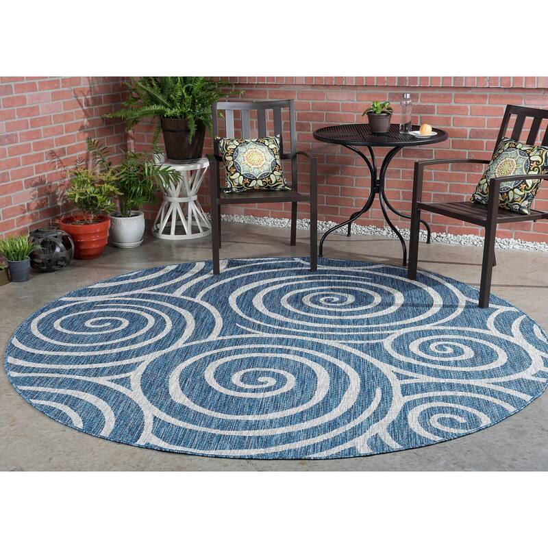 Colonnade Transitional Geometric Indoor/Outdoor Area Rug