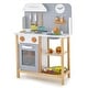preview thumbnail 1 of 9, Costway Wooden Kid's Play Kitchen Set Pretend Chef Cooking Toy with - See Details Gray + White - See Details