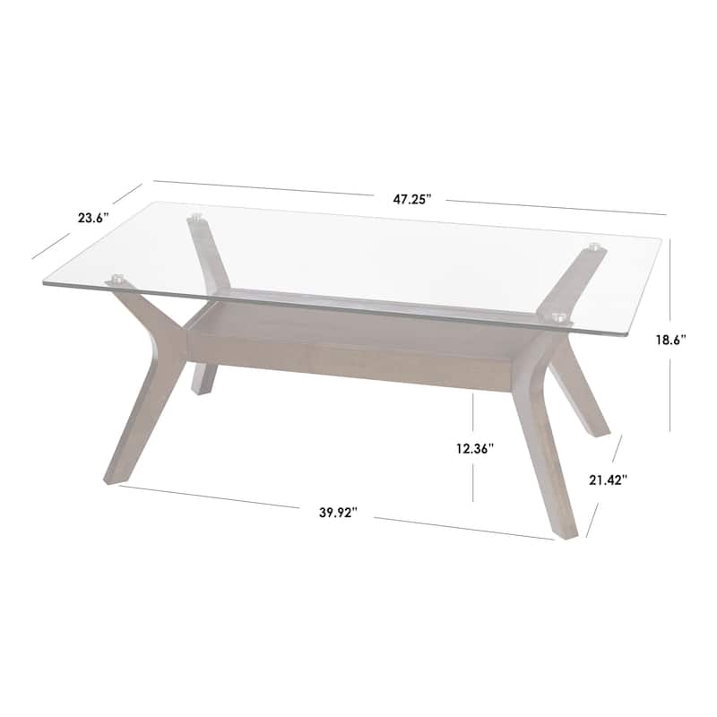 Carson Carrington Kristiansand Walnut Finished Coffee Table