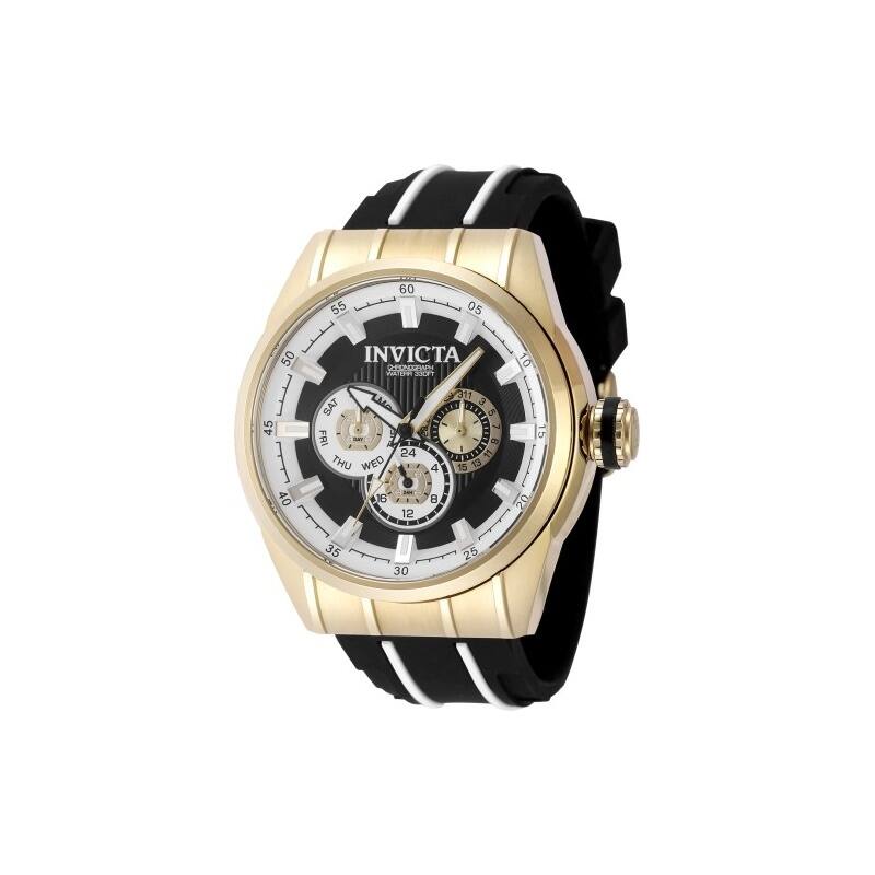 Invicta Men's 49055 Speedway Quartz Chronograph White, Black Dial Watch