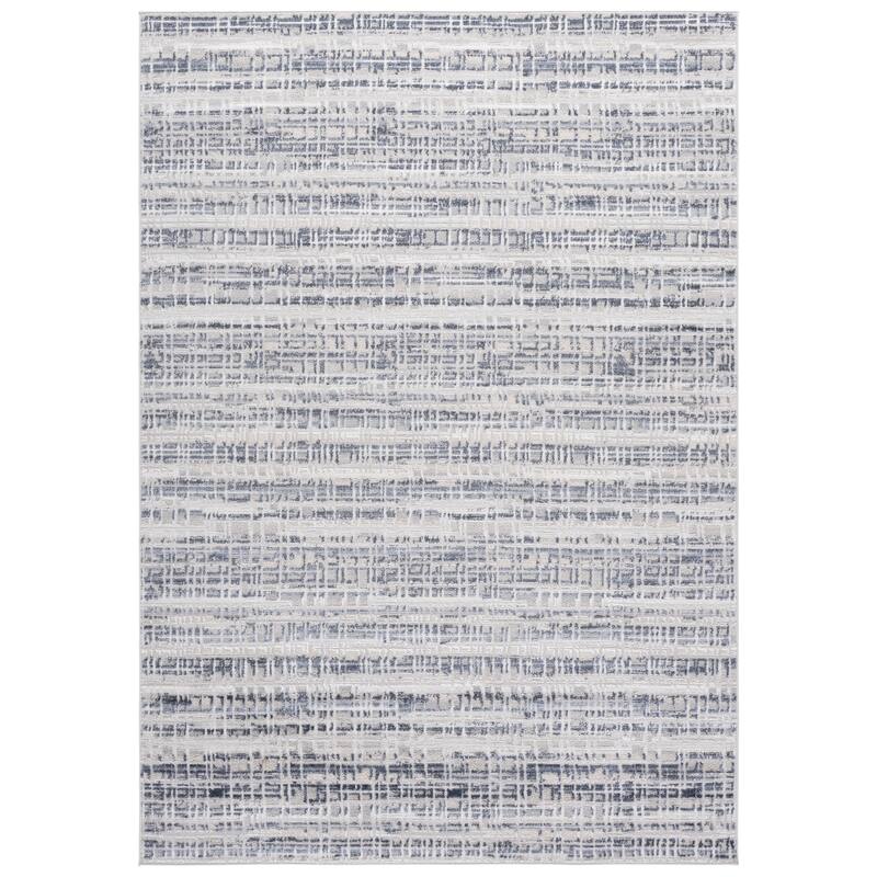 SAFAVIEH Flint Gunmala Modern Rug - 5'3" x 7'6" - 5'3" x 7'6" - Blue/Grey