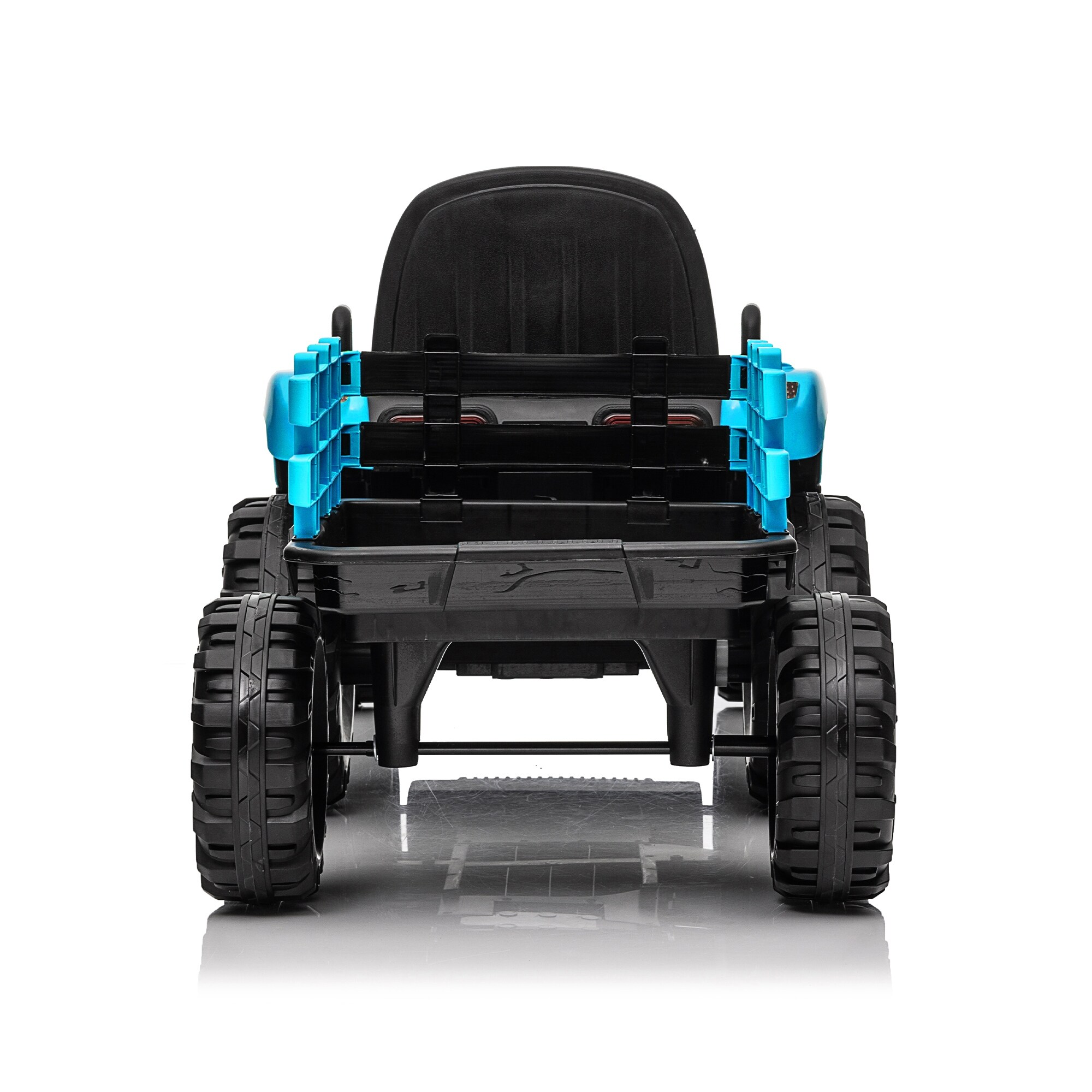 Kids 24V Powered Electric Tractor Toy with Trailer, Adjustable
