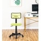 preview thumbnail 10 of 53, JJS Kids' Height-adjustable Mesh-back Rolling Swivel Task Chair Green