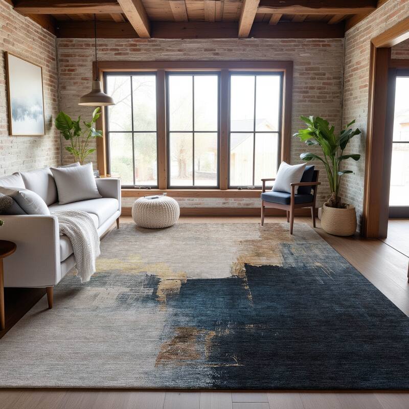 Premium Washable Super Soft Mayfield Rug - Taupe - 2'6" x 3'10"