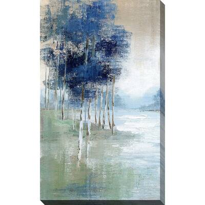 "Birch River II (Vertical)" by Nan Print on Canvas