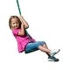 preview thumbnail 5 of 7, Gorilla Playsets Disc Swing with Rope - Green - 12" W x 12" D x 60" H