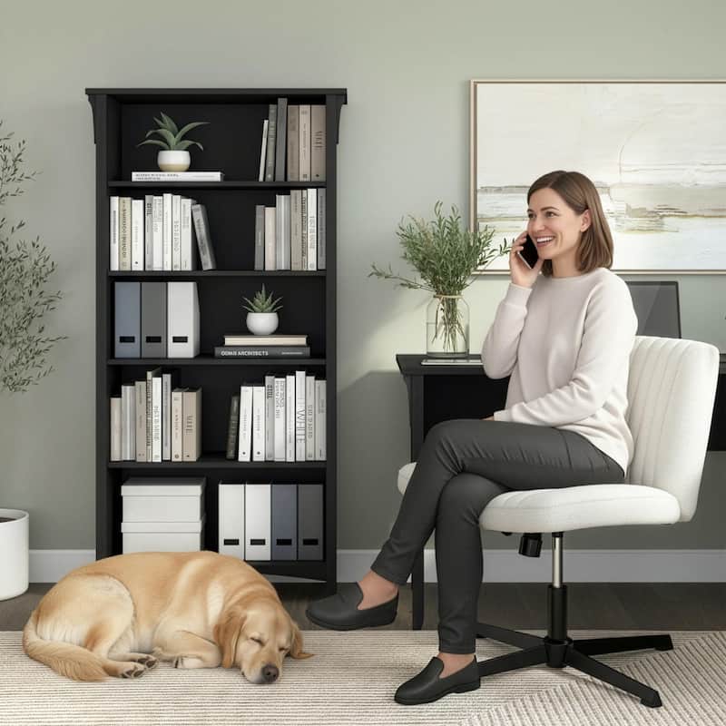 Bush Home Salinas Tall 5 Shelf Bookcase - 5 Shelf