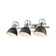preview thumbnail 2 of 20, Golden Lighting Duncan 3 Light 25" Wide Bathroom Vanity Light