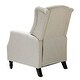 preview thumbnail 34 of 87, Debora Wingback Button Tufted Push-back Recliners Set of 2 by HULALA HOME
