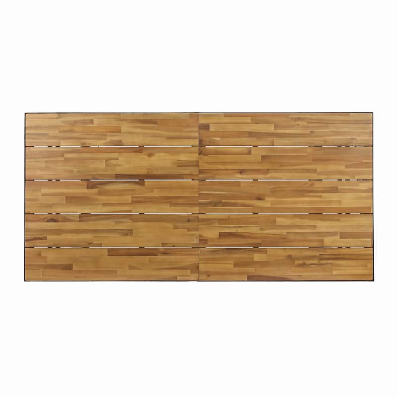 Trinity Outdoor Wood and Resin Outdoor 7 Piece Dining Set by Christopher Knight Home