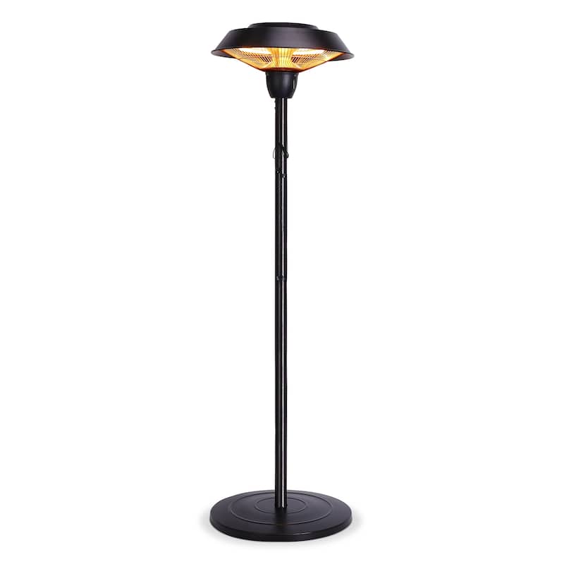 1500W Electric Freestanding Patio Heater, Infrared Heaters, Electric Outdoor Heater 5100 BTU - N/A