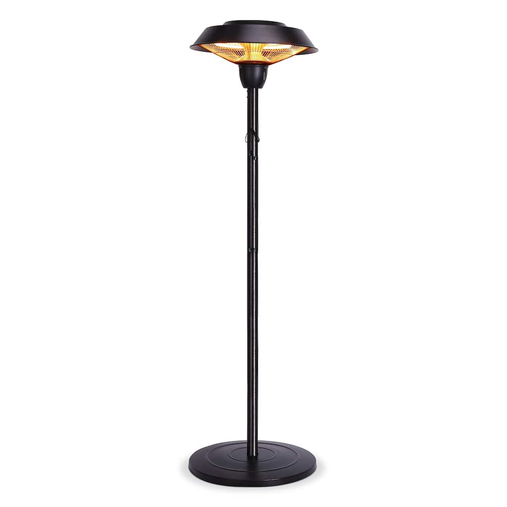 1500W Electric Freestanding Patio Heater, Infrared Heaters, Electric Outdoor Heater 5100 BTU - N/A