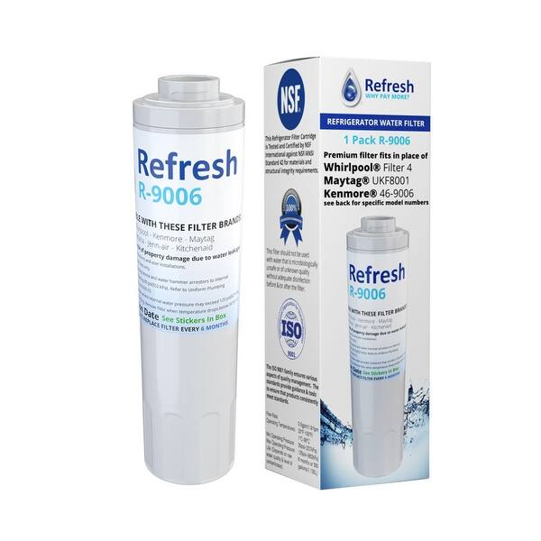 Shop Replacement Water Filter For Kitchenaid Krff305ess Refrigerator Water Filter By Refresh 6 Pack White Overstock 21459632