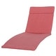 preview thumbnail 38 of 88, Salem Outdoor Chaise Lounge Cushion (ONLY CUSHION) by Christopher Knight Home - 79.25"L x 27.50"W x 1.50"H Red