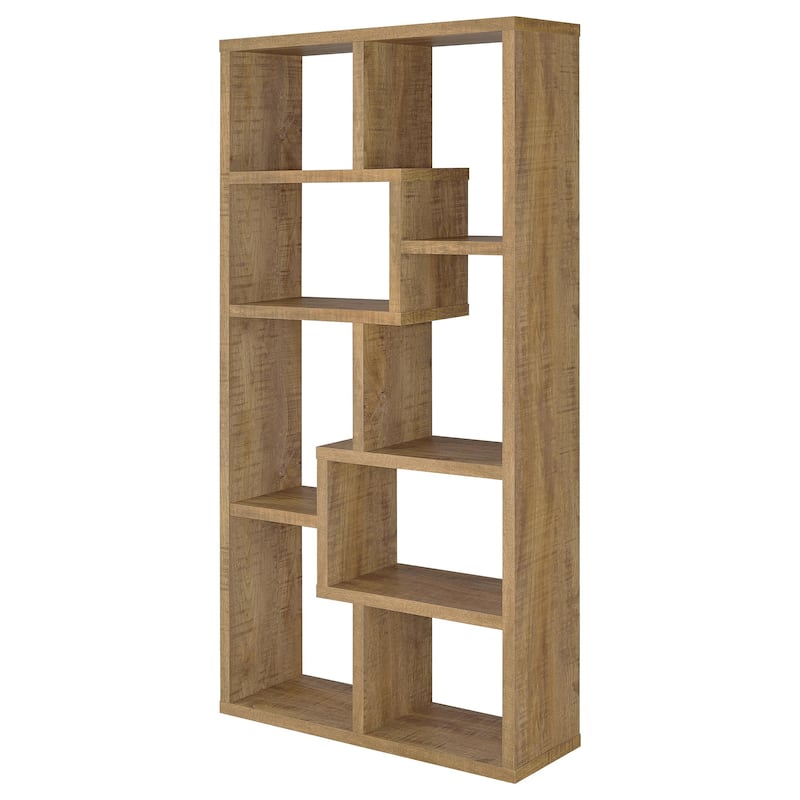Theo 71-inch 8-compartment Wood Bookshelf