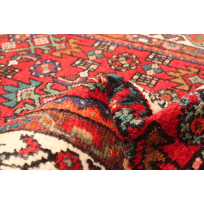 ECARPETGALLERY Hand-knotted Andelz Red Wool Rug - 2'11 x 6'10