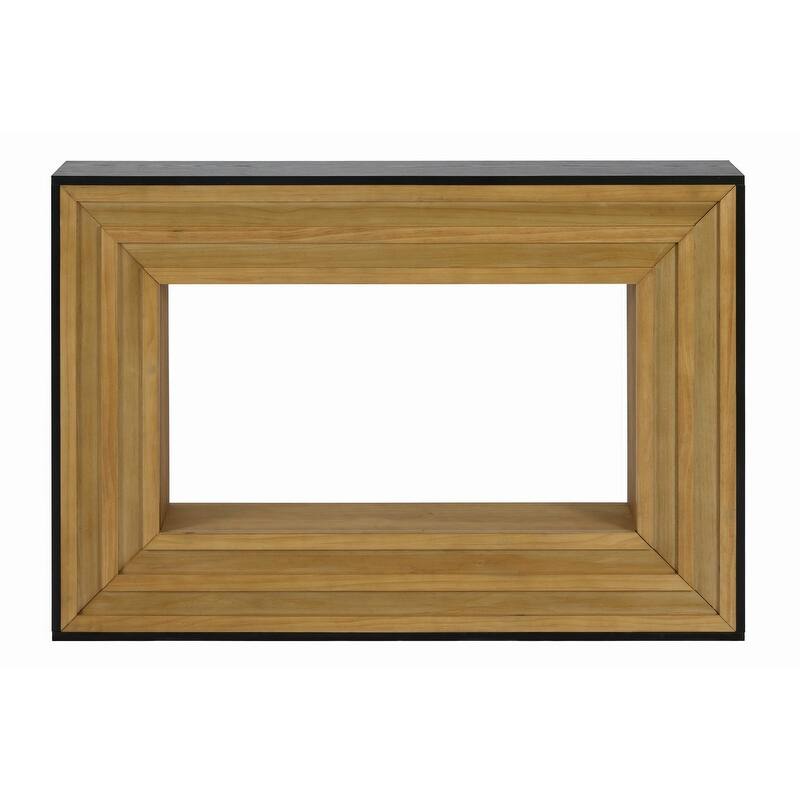 Modern 47.24" Console Table with Layered Wood Frame Ideal for Living Room or Entryway Decor